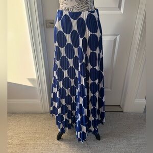 ShopEvelynne Navy and White Maxi Skirt